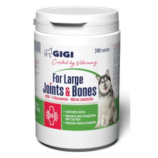 GIGI For Large Joints & Bones вітаміни для зміцнення та відновлення суглобів у собак великих порід 240 таб1