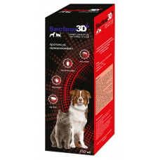 Secfour 3D спрей від бліх та кліщів для котів та собак 250мл...