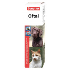 Beaphar Oftal 50мл-средство от появления слезных пятен и для очистки глаз у домашних животных (12547)1