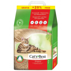 Cat's Best Original 10л+2л ( 5,2 кг ) наповнювач деревинний грудкуючий1