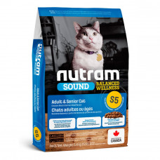 S5 Nutram Sound 1,13 кг - корм для кішок з куркою і лососем1