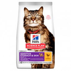Hills SP Feline Sensitive Stomach & Skin 1,5 кг корм для кішок (чутливий шлунок та шкіра)1