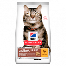 Hills Science Plan Hairball Indoor Mature 7 + корм для кішок 1,5 кг старше 7 років1