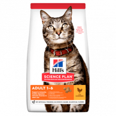 Hills SP Feline Adult 15кг корм для кішок (курка)1