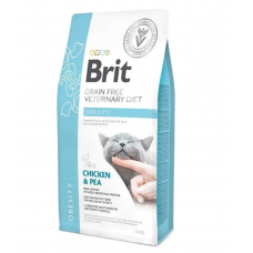 Brit Veterinary Diet Cat Grain free Obesity 2 кг - беззерновая дієта при надмірній вазі та ожирінні1