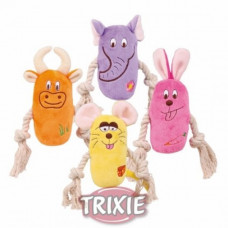 Trixie TX - 3618 іграшка для собак з канатом і пищалкой 1 шт 13 см1