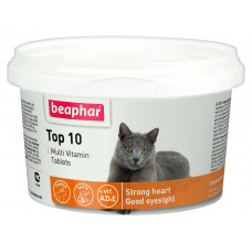 Beaphar Top 10 Cat 180 таблеток - мультивітаміни для кішок і кошенят з таурином1