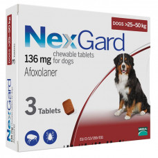 Merial NexGard - жевательная таблетка для защиты собак (25 - 50кг) 1