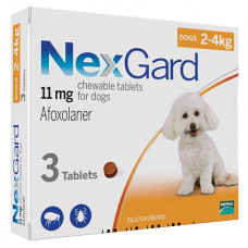 Merial NexGard- жевательная таблетка для защиты собак S (2 - 4кг) 1