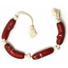 Trixie TX-3252 Сардельки на мотузці з ручкою 50 см - іграшка для собак1