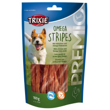Trixie TX-31536 Premio Omega Stripes 100г - ласощі з курячими грудками для собак1