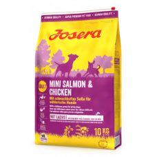 Josera Mini Salmon&Chicken корм для вибагливих собак дрібних порід з апетитним соусом 10 кг (лосось і курка)1