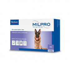 Virbac Milpro (Мілпро) антигельмінтні 4 таблетки для собак (більше 5 кг)1