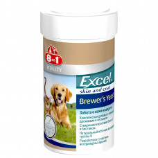 8in1 Excel Brewer's Yeast Пивні дріжджі для собак і кішок 140таб1