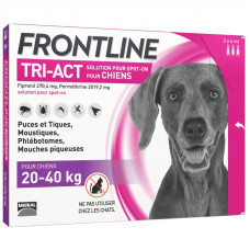 Merial FrontLine Tri-Act - капли против блох и клещей,комаров для собак от 20 до 40кг ( 1 пипетка )1