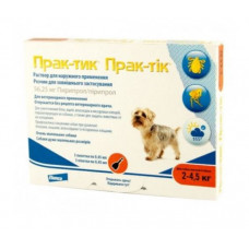 Prac-tic (Прак-тик) краплі для собак вагою від 2 до 4,5 кг (1піпетка)1