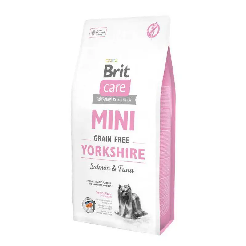 Brit Care Mini Yorkshire 2кг -беззерновий корм з лососем і тунцем для йоркширських тер'єрів1