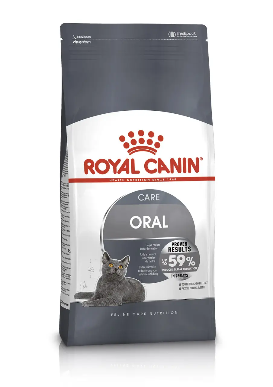 Royal Canin Oral Care 1,5 кг-корм профілактика утворення зубного каменю у котів1