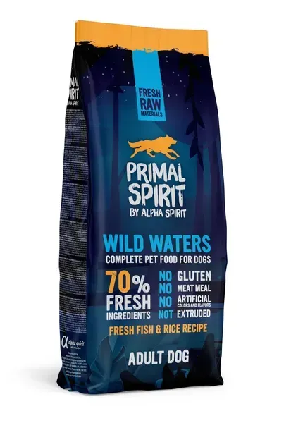 Primal Spirit Wild Waters корм для собак 12кг (без глютену, 70% м'ясо)1
