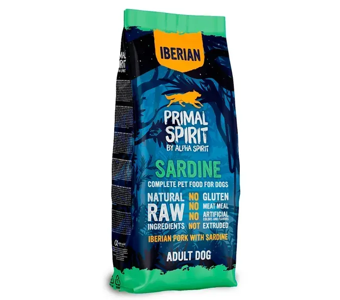 Primal Spirit Iberian Sardine корм для собак 12кг (іберійська свинина та сардини)1
