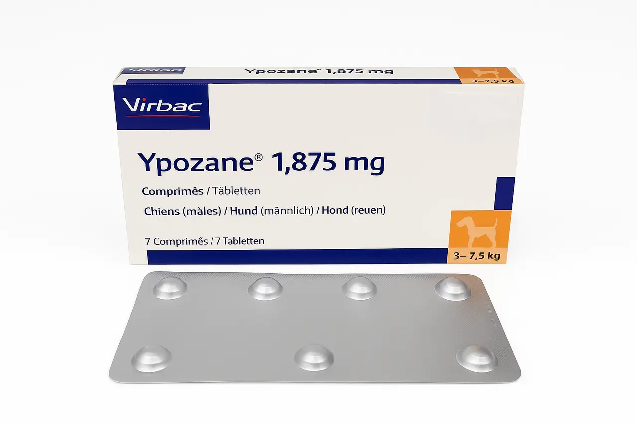 Іпозан (Ypozane 1,875) для собак вагою 3 - 7,5 кг (7 табл)...