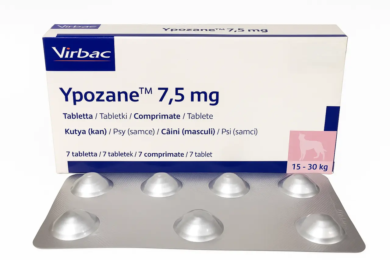 Іпозан (Ypozane 7,5) для собак вагою 15 - 30 кг (7 табл)...