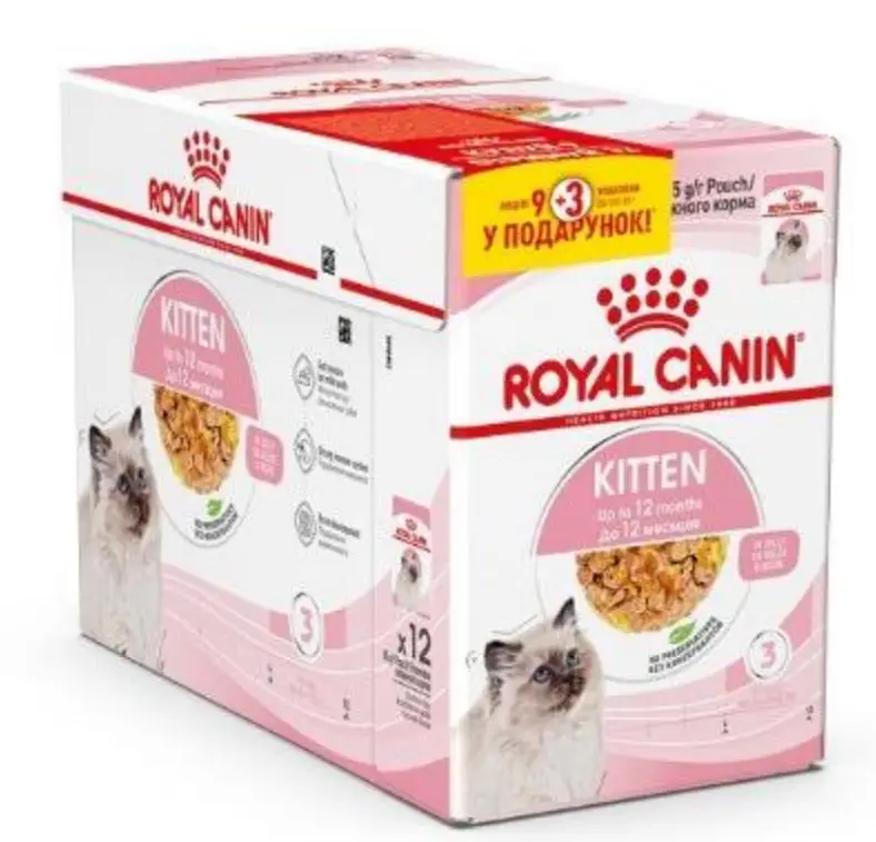 Royal Canin Kitten (шматочки в соусі) 85г * 12шт паучі для кошенят1