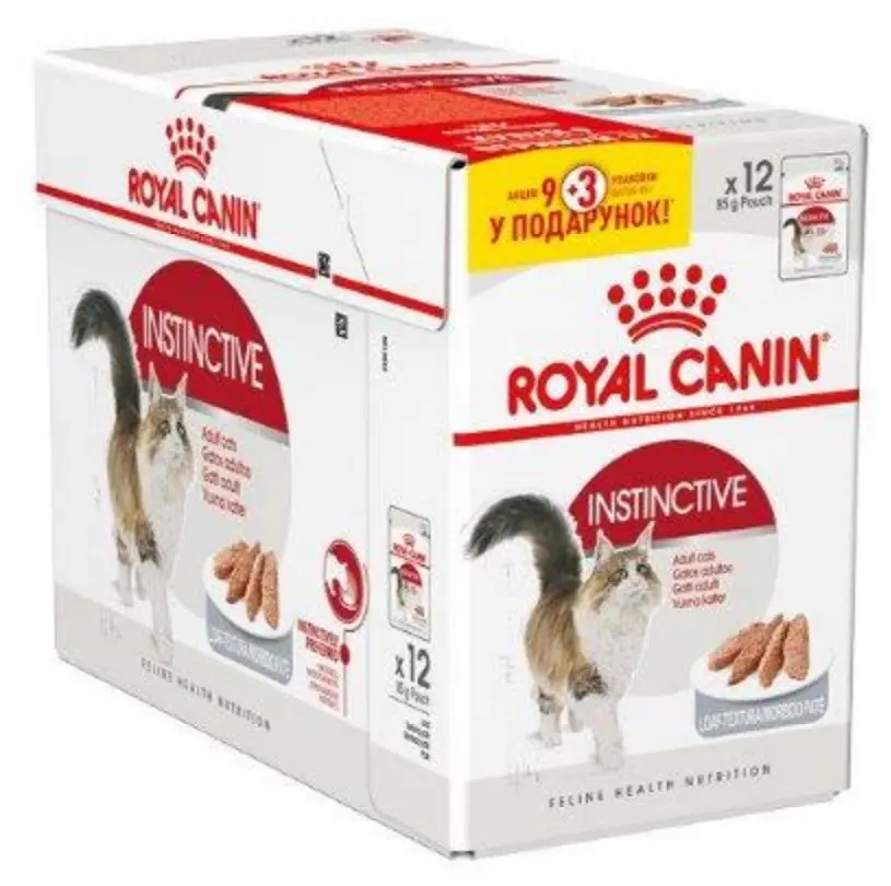 Royal Canin Instinctive (шматочки в соусі) 85г * 12шт - паучі для кішок старше 1 року1