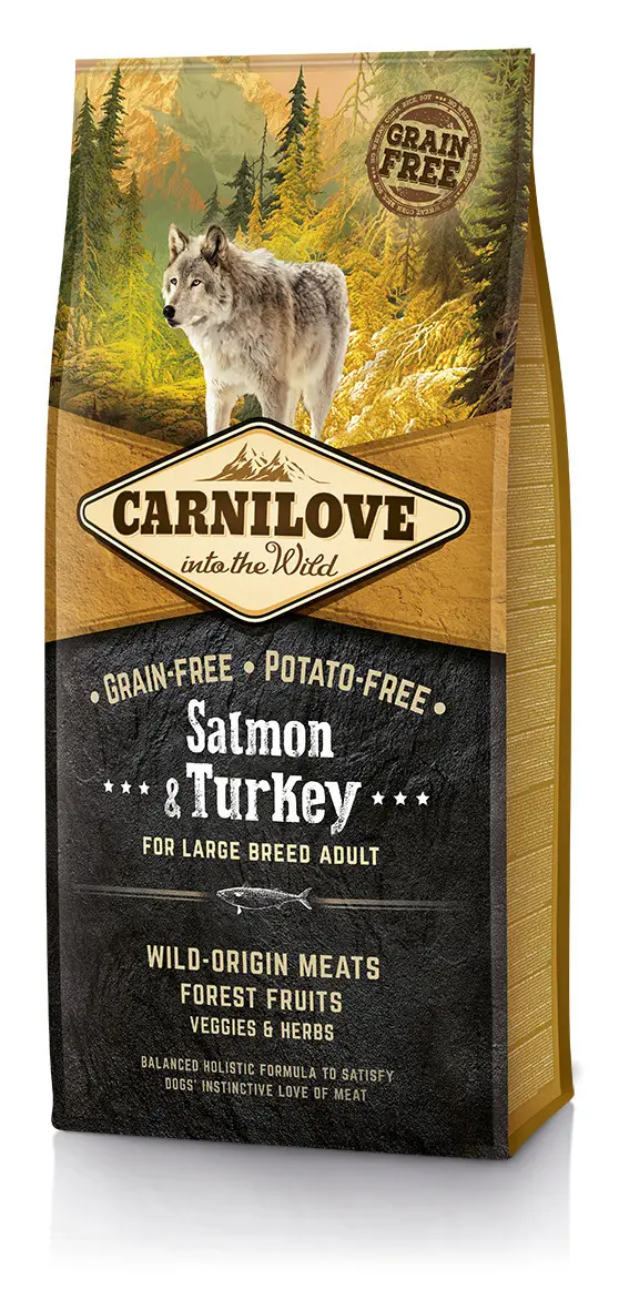 Carnilove Salmon&Turkey For Large Breed Adult 12 кг - беззерновий корм для собак великих порід1