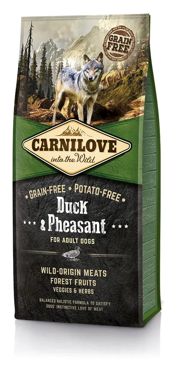 Carnilove Duck & Pheasant For Adult Dogs 12 кг - беззерновой корм для собак с уткой и фазаном1