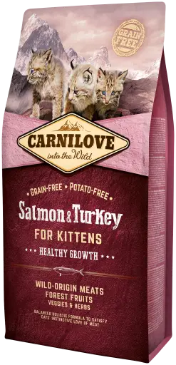 Carnilove Salmon&Turkey for Kitten 2кг- корм для кошенят1