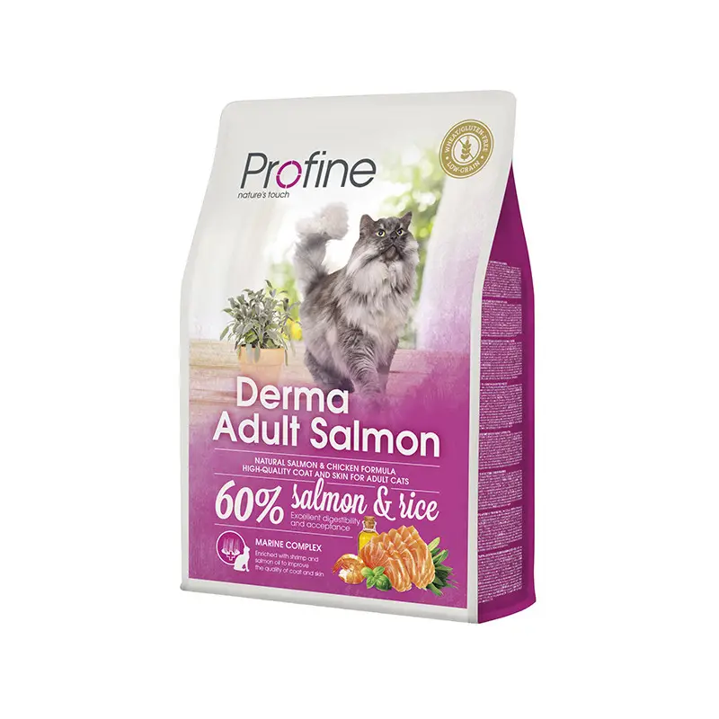 Profine Cat Derma Salmon and Rice 2кг- для довгошерстих котів і кішок (лосось/рис)1