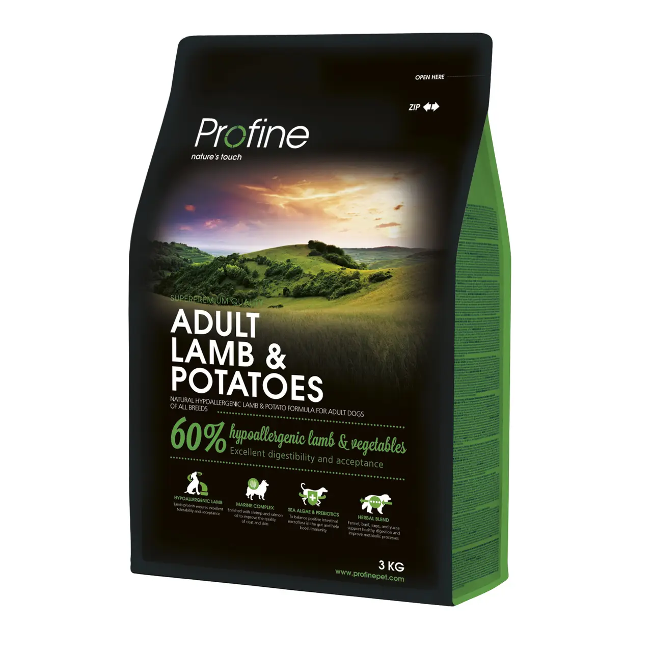 Profine Adult Lamb and Potatoes 3кг-ягня і картопля для дорослих собак1