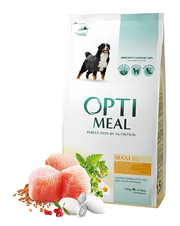 Optimeal Maxi Adult Dog 12 кг - корм для собак великих порід з куркою1