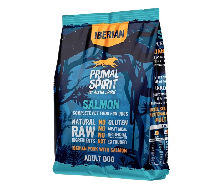 Primal Spirit Iberian Salmon корм для собак 1кг (іберійська свинина та лосось)1