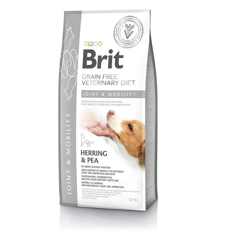Brit Veterinary Diet Dog Grain free Mobility 12кг - беззернова дієта при захворюваннях суглобів1