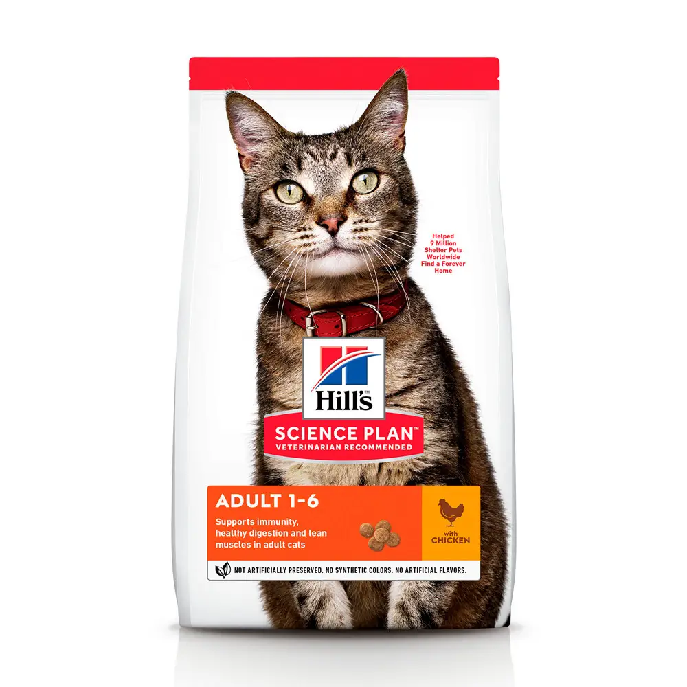 Hills SP Feline Adult 15кг корм для кішок (курка)2