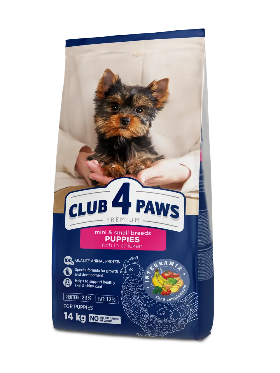 Клуб 4 Лапи корм для цуценят малих порід з куркою 14кг...