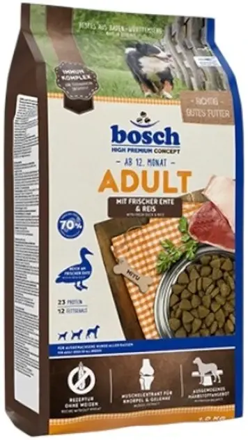 Bosch корм для собак з качкою та рисом 3 кг...