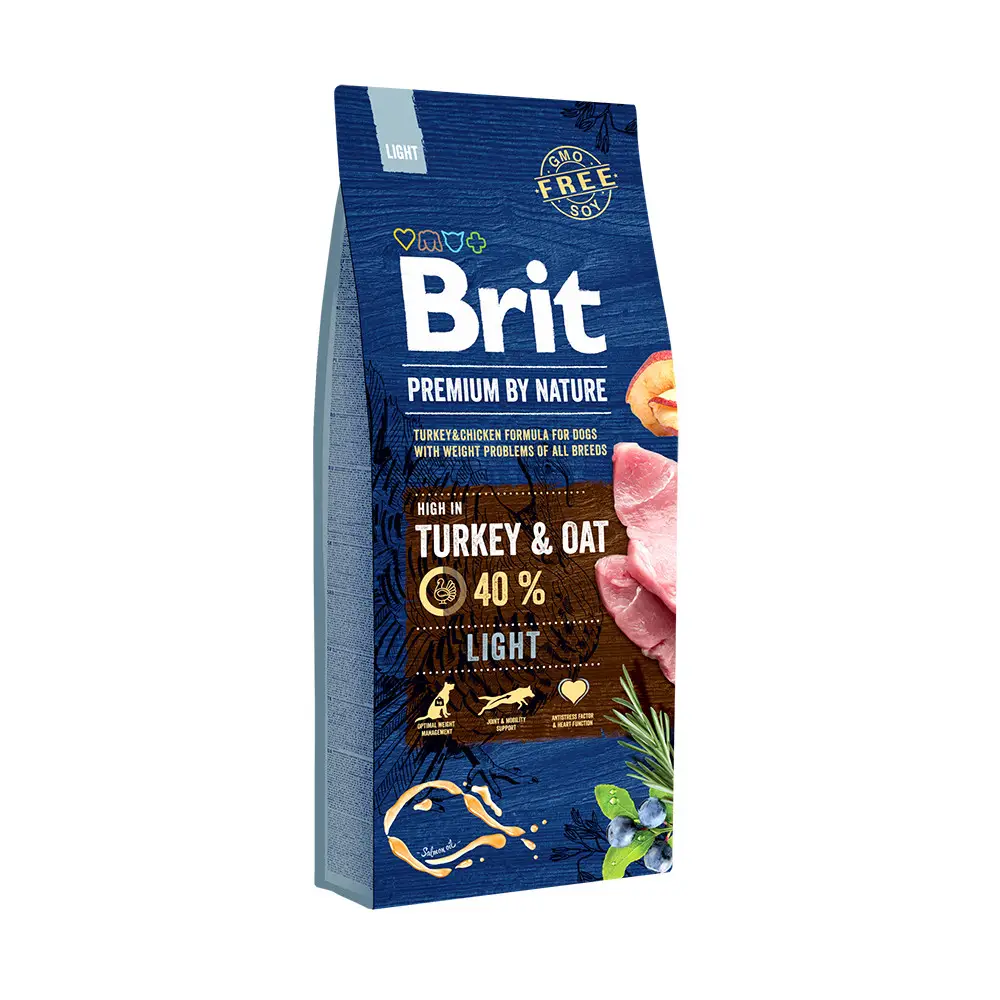 Brit Premium Adult Light 3кг-корм для малорухомих собак1