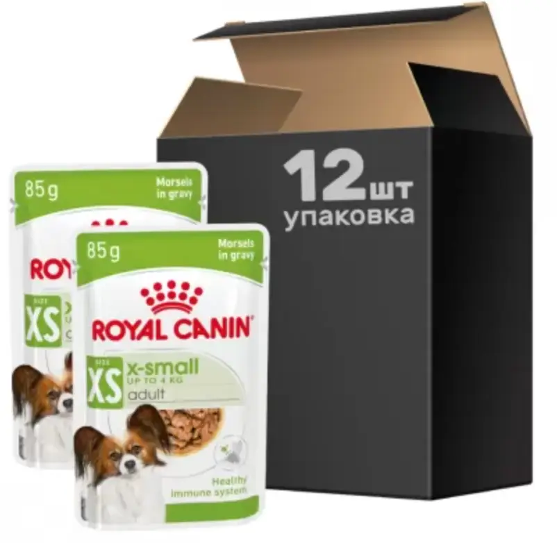 Royal Canin X-Small Adult паучі для собак мініатюрних розмірів 85г*12шт1