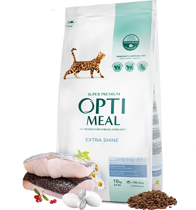 Optimeal Cat Adult Cod Fish 10 кг - корм для дорослих кішок з тріскою1