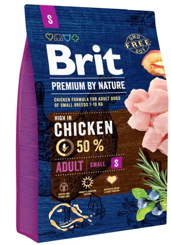 Brit Premium Adult S 8кг- корм для собак дрібних порід1