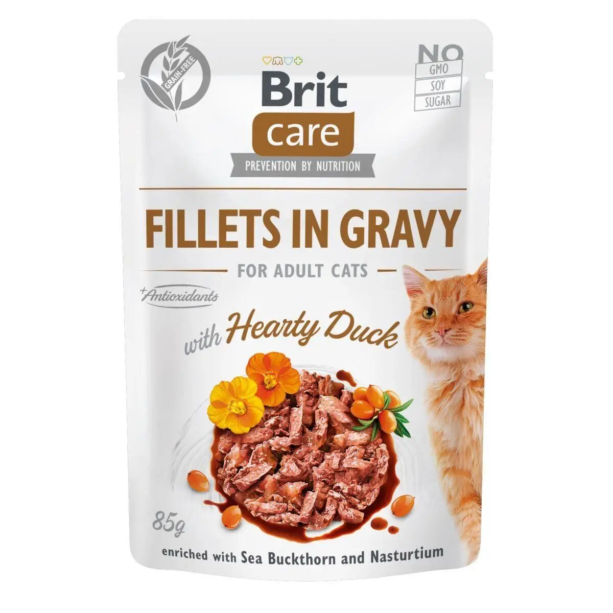 Brit Care Cat pouch 85г * 12шт (філе качки в соусі)1