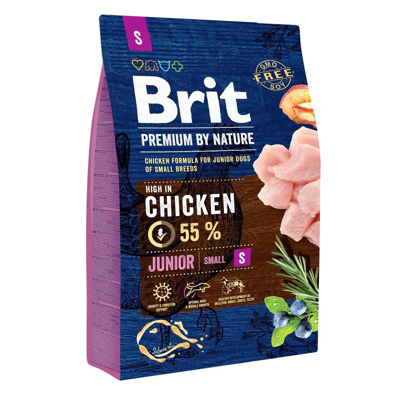 Brit Premium Junior S 8кг- корм для цуценят дрібних порід1