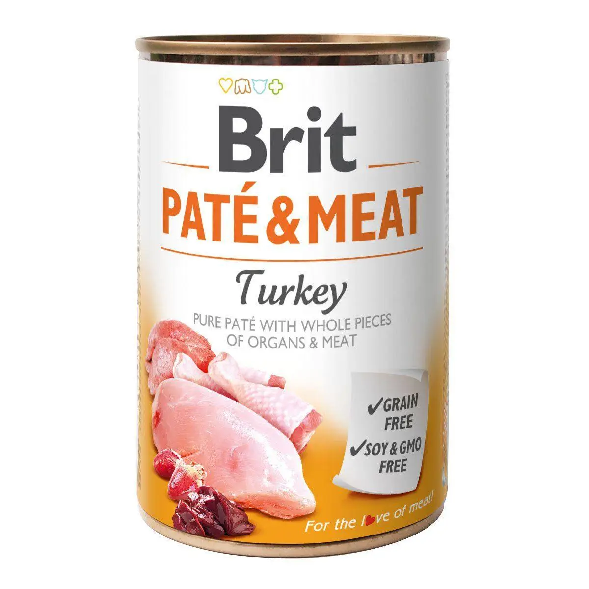 Brit Pate & Meat консерви для собак 400г (індичка)1