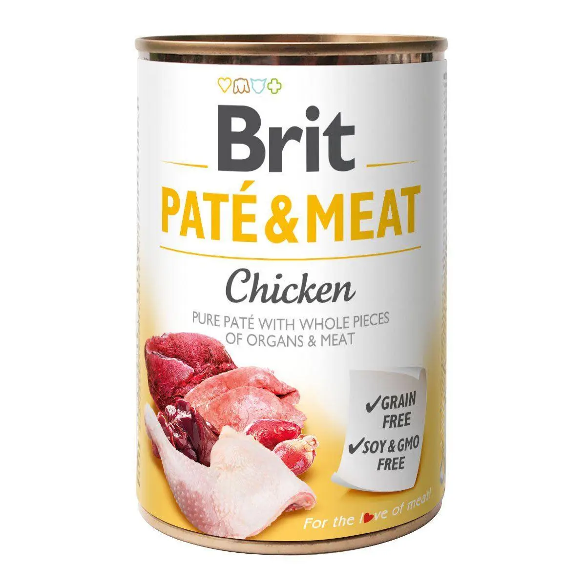 Brit Pate & Meat консерви для собак 400г (курка)1