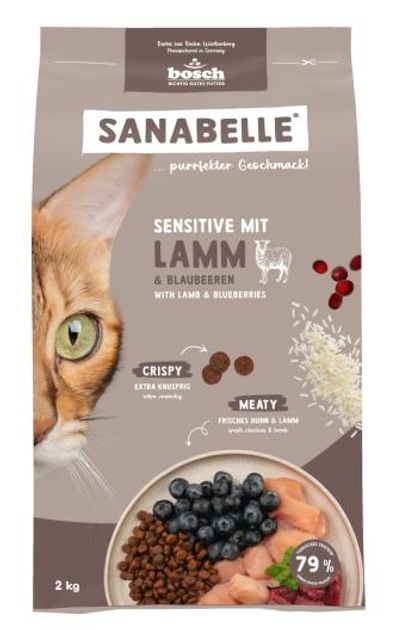 Bosch Sanabelle Sensitive with Lamb 2 кг корм для котів із чу...