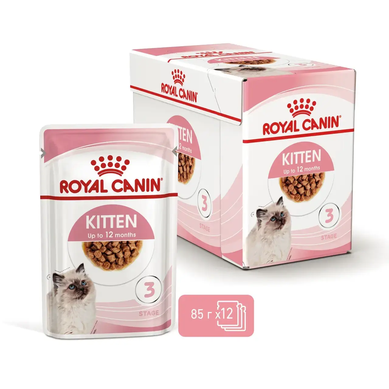 Royal Canin Kitten (шматочки в соусі) 85г * 12шт паучі для кошенят1