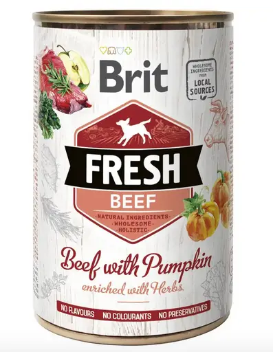 Brit Fresh Beef with Pumpkin яловичина, гарбуз 400г1